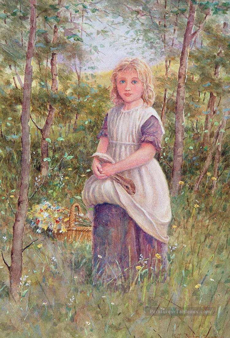 Country fille par Henry James Johnstone britannique 04 Impressionnistes Peintures à l'huile